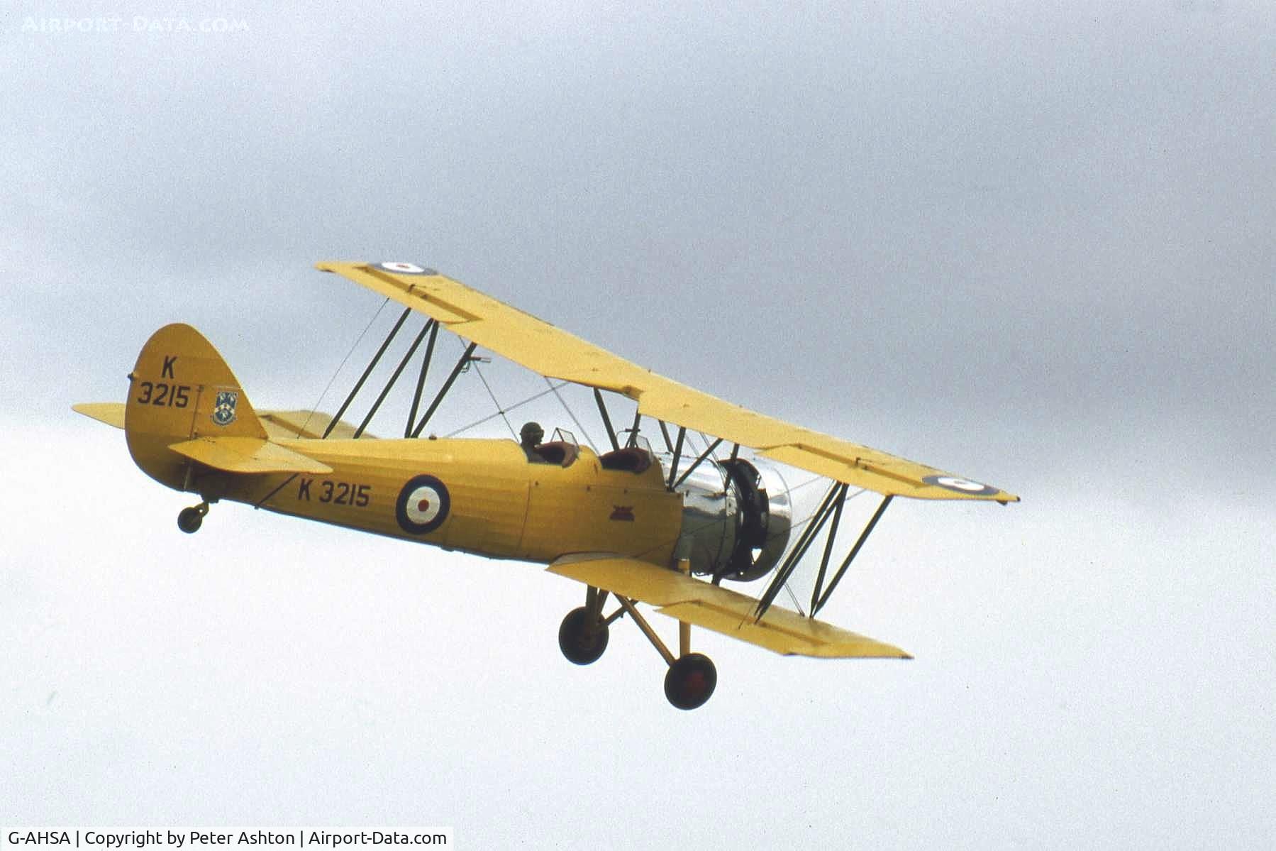 G-AHSA, 1933 Avro 621 Tutor C/N K3215, Old Warden, Bedfordshire, England. August 1993