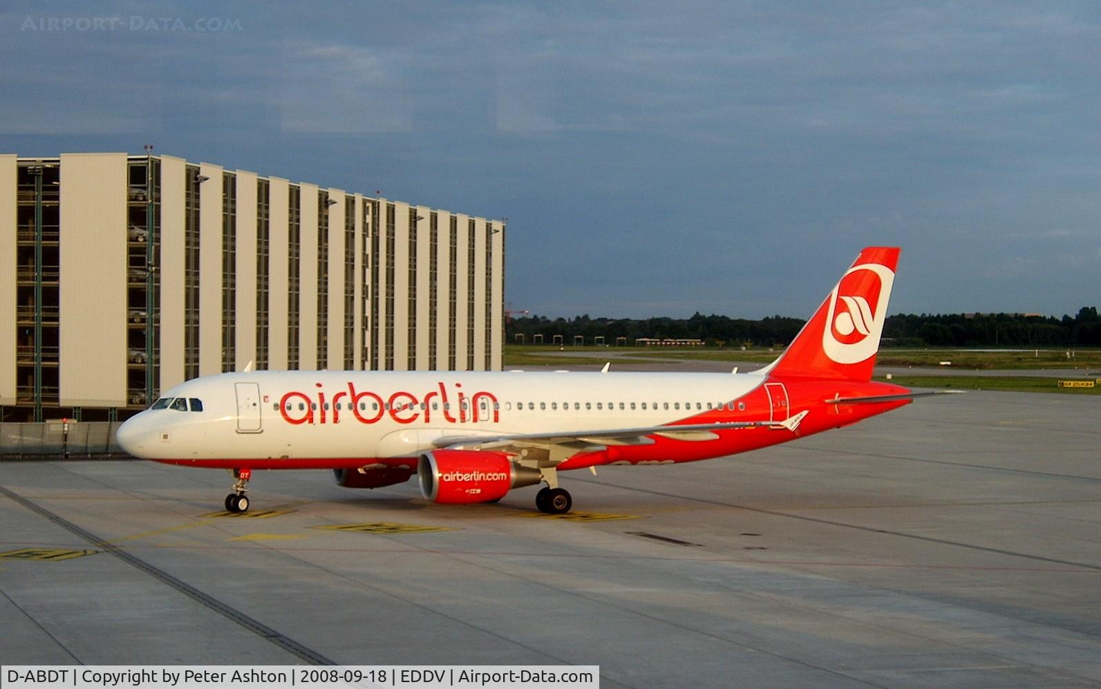 D-ABDT, 2008 Airbus A320-214 C/N 3422, Air Berlin Airbus A320