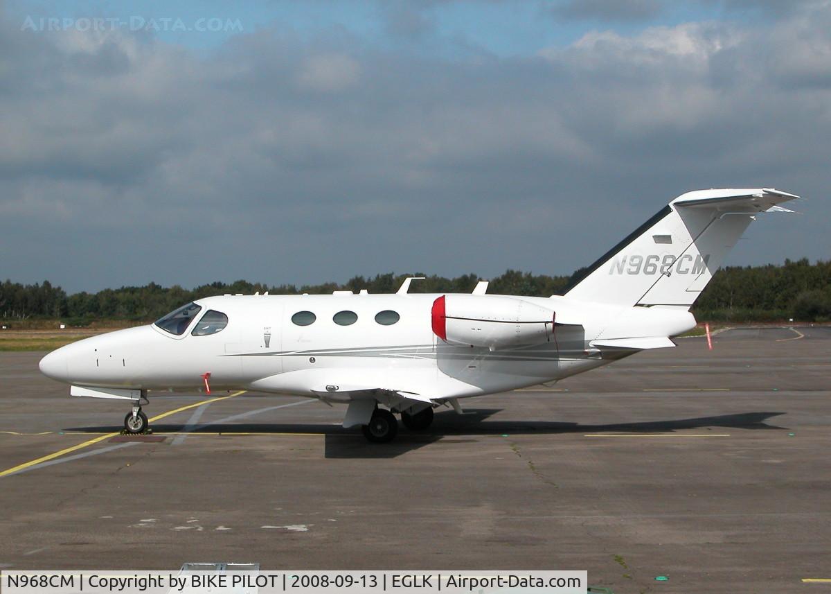 N968CM, 2008 Cessna 510 Citation Mustang Citation Mustang C/N 510-0068, LOOKING PRETTY IN THE SUN. BECAME G-FLBK