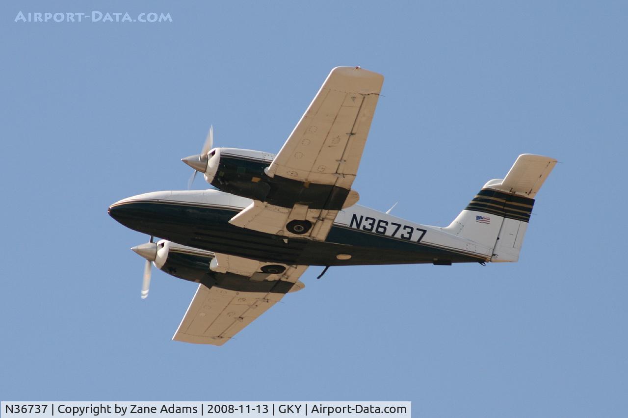 N36737, 1978 Piper PA-44-180 Seminole C/N 44-7995006, At Arlington Municipal - Piper Seminole departing 16