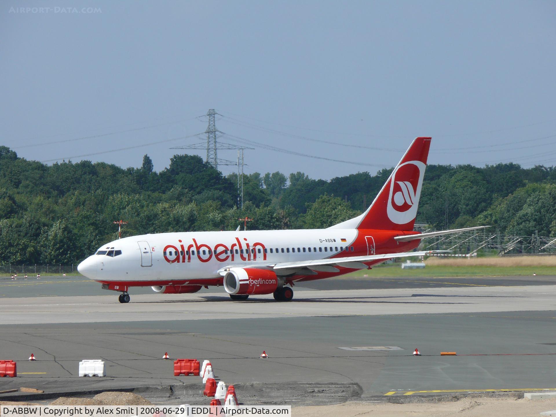 D-ABBW, 2002 Boeing 737-76Q C/N 30642, Boeing B737-76Q D-ABBW Air Berlin