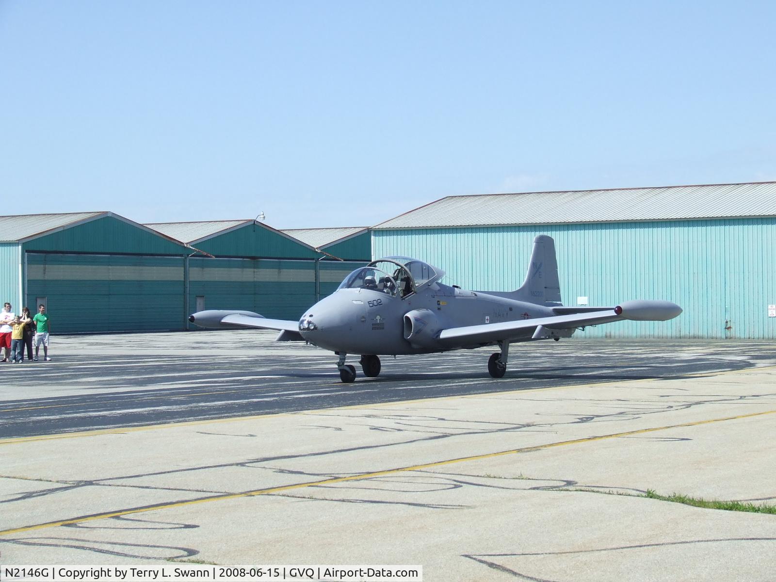 N2146G, 1968 BAC 167 Strikemaster C/N 1928, Taxing after landing.