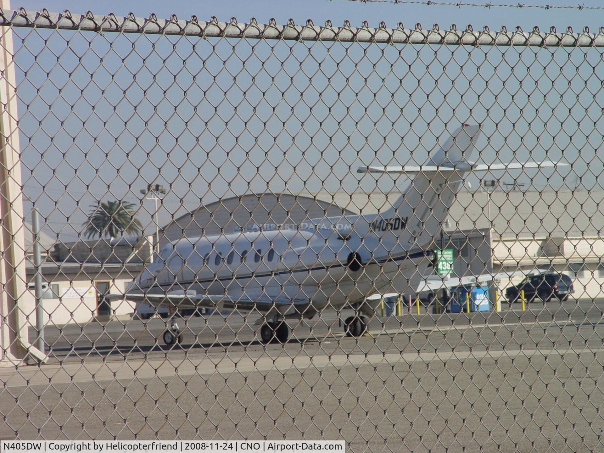 N405DW, 1981 British Aerospace HS.125-700A C/N 257130, Standing by at Chino Airport