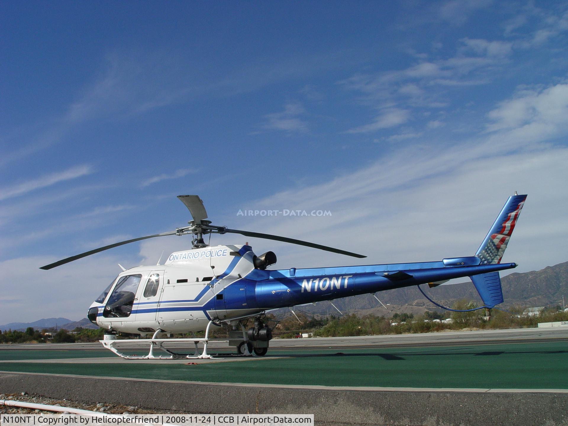 N10NT, 2002 Eurocopter AS-350B-2 Ecureuil Ecureuil C/N 3590, Looking into the sun at Cable Airport
