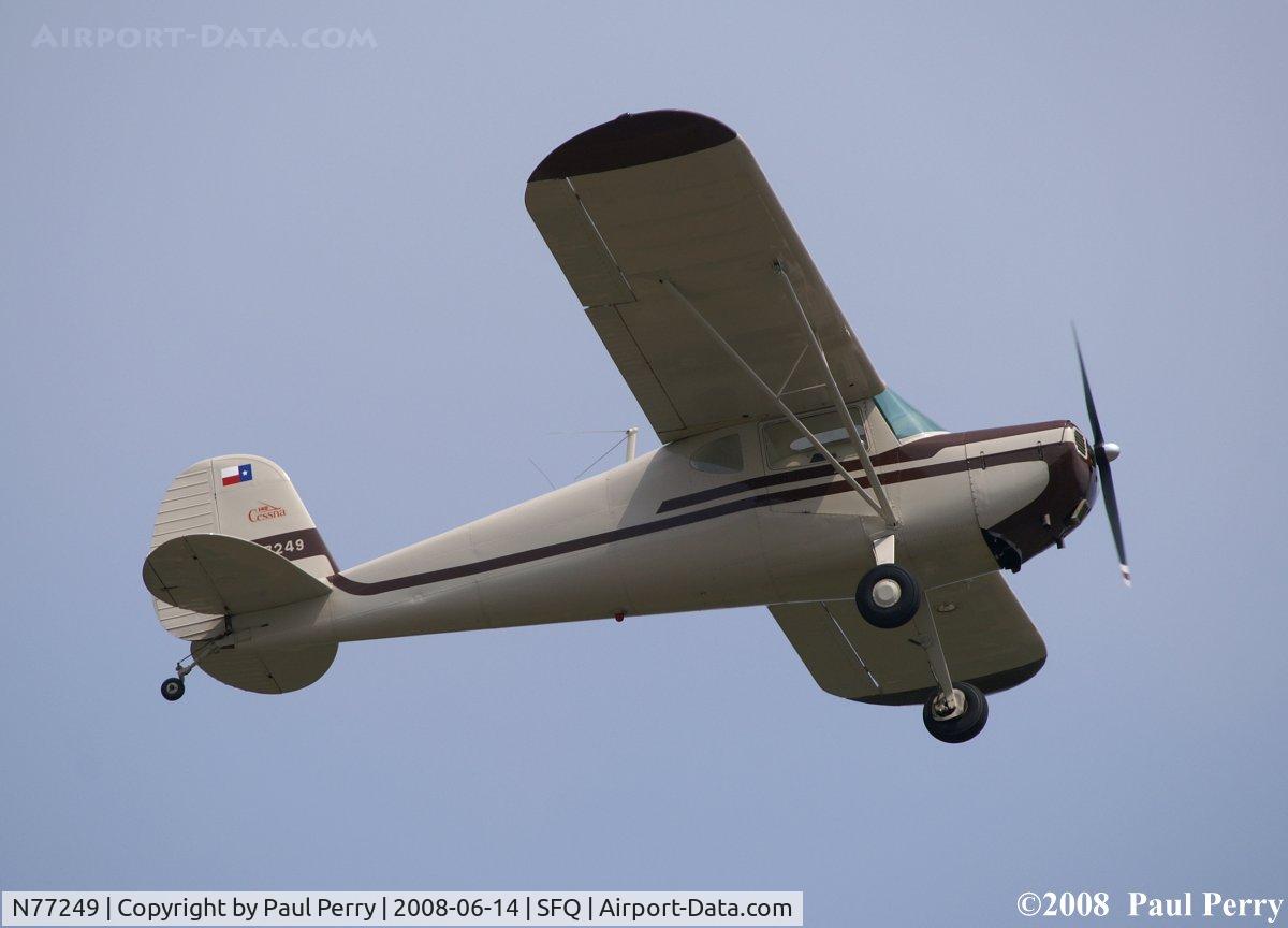 N77249, 1949 Cessna 140 C/N 11711, Flew in, now flying out