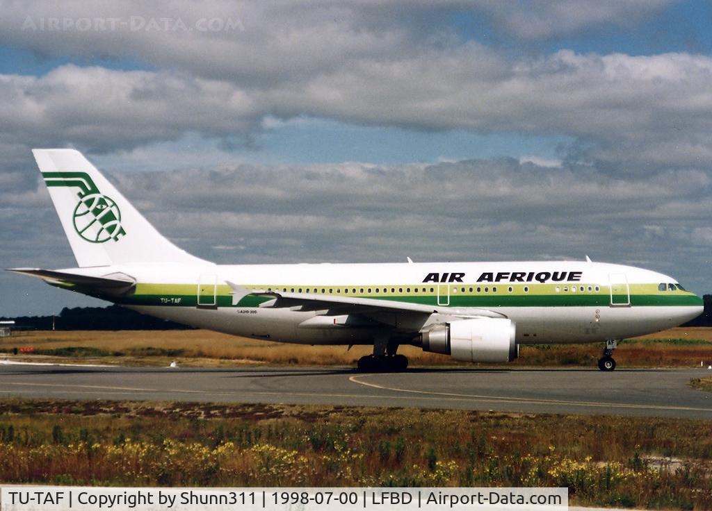 TU-TAF, 1993 Airbus A310-304 C/N 671, Arriving from flight and rolling to the terminal...