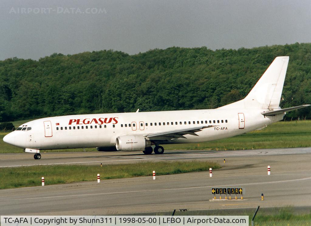 TC-AFA, 1994 Boeing 737-4Q8 C/N 26306, Ready for take off rwy 15L