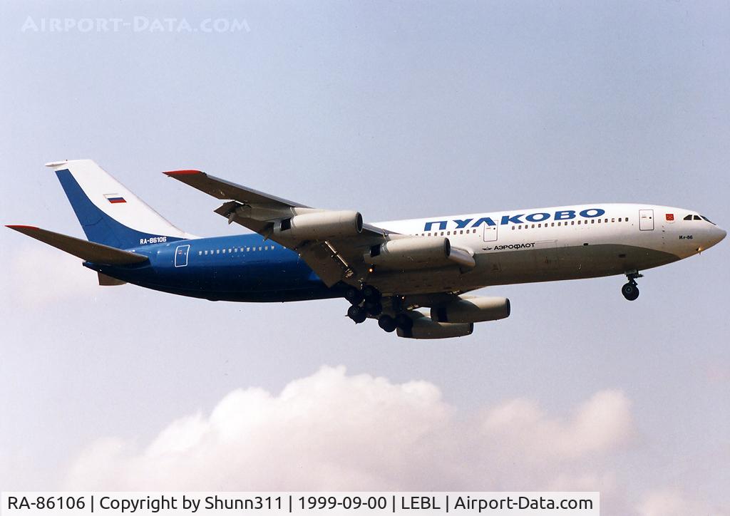 RA-86106, 1988 Ilyushin IL-86 C/N 51483208074, Landing rwy 25