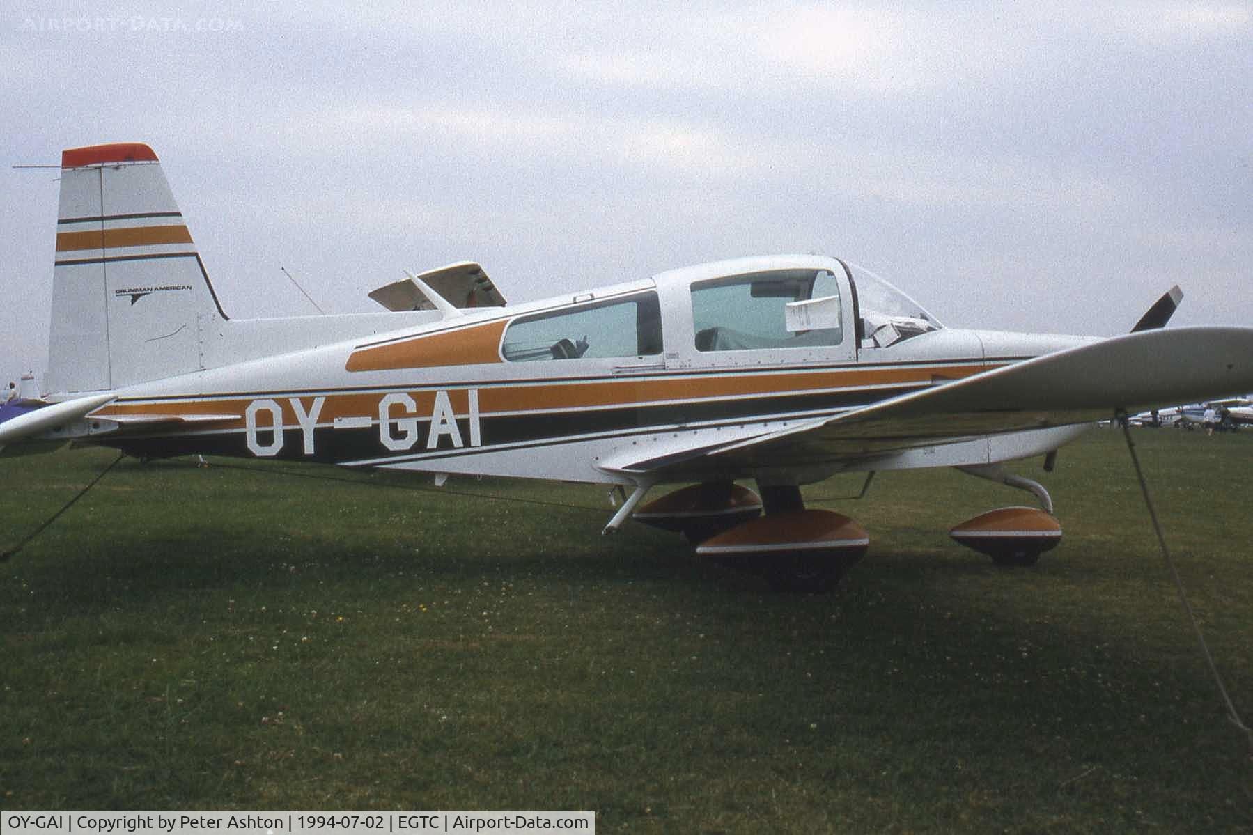 OY-GAI, 1975 Grumman American AA-5B Tiger C/N AA5B-0131, PFA Rally 1994