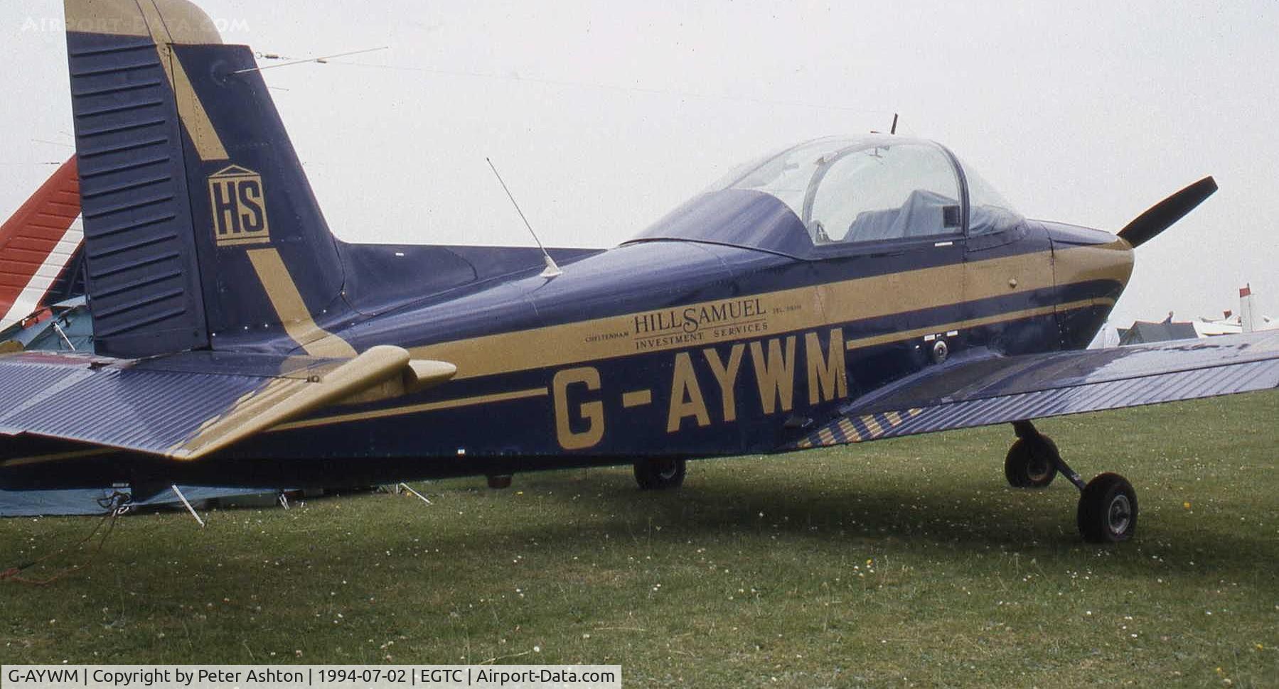 G-AYWM, 1971 AESL Glos-Airtourer Super 150/T6 C/N A534, PFA Rally 1994