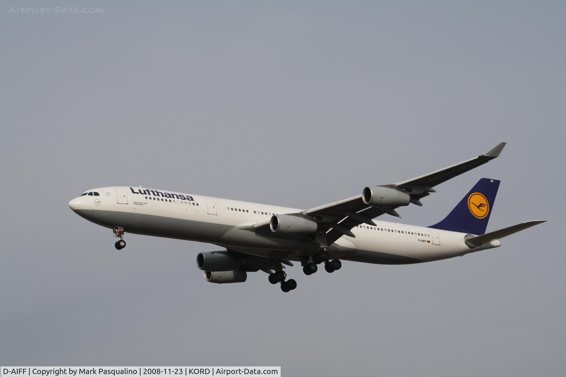 D-AIFF, 2001 Airbus A340-313X C/N 447, Airbus A340-300