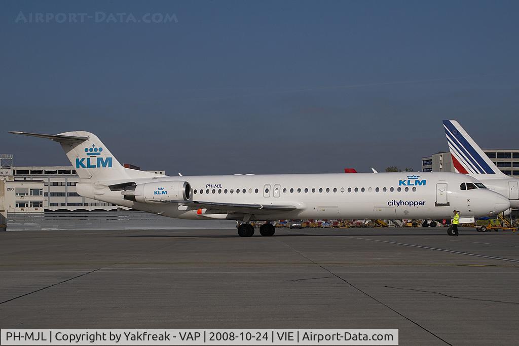 PH-MJL, 1994 Fokker 100 (F-28-0100) C/N 11527, KLM Fokker 100