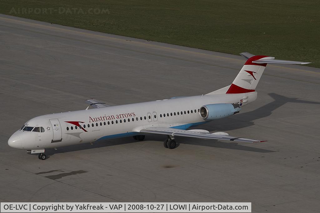 OE-LVC, 1993 Fokker 100 (F-28-0100) C/N 11446, Austrian Arrows Fokker 100