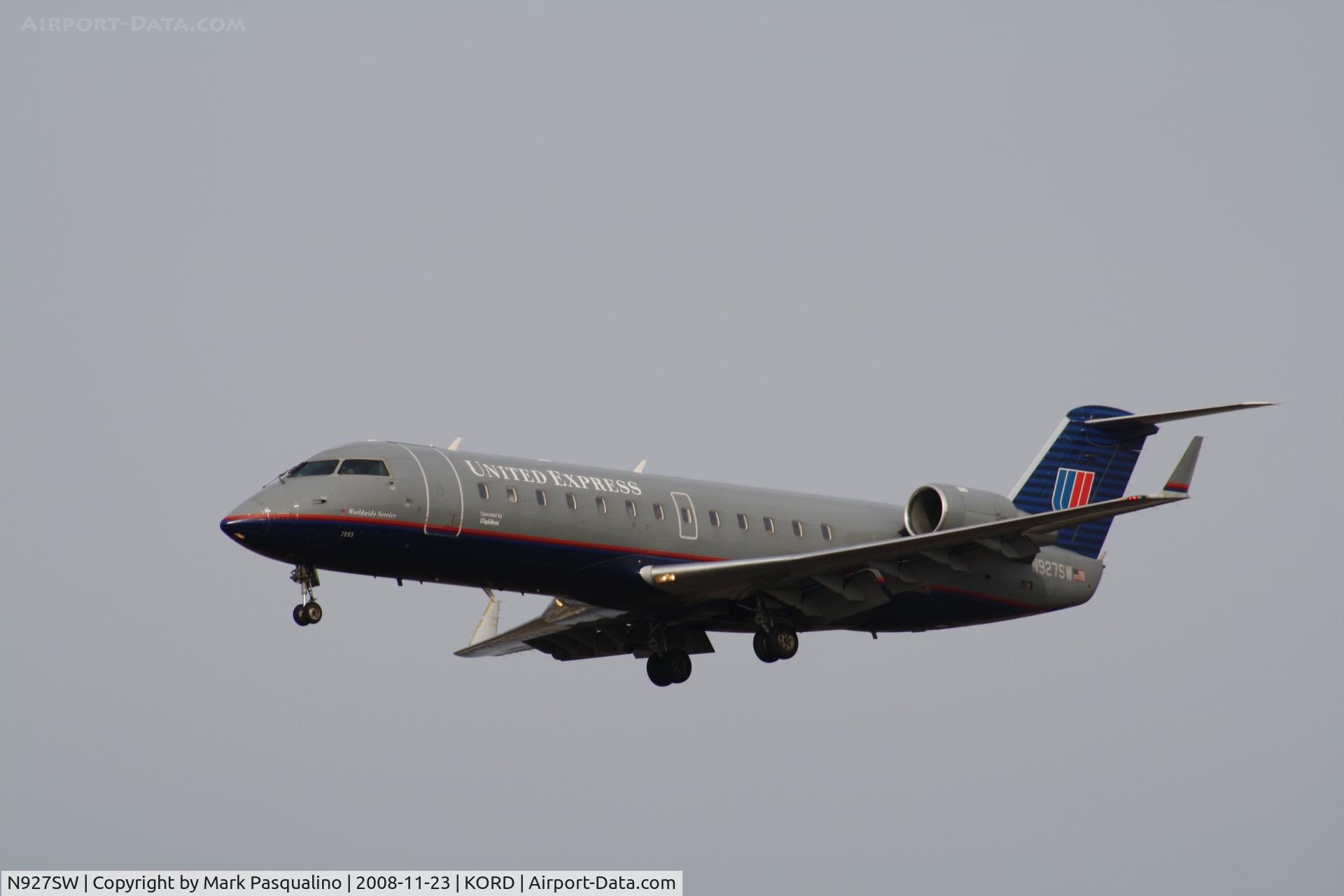 N927SW, 2002 Bombardier CRJ-200ER (CL-600-2B19) C/N 7693, CL-600-2B19