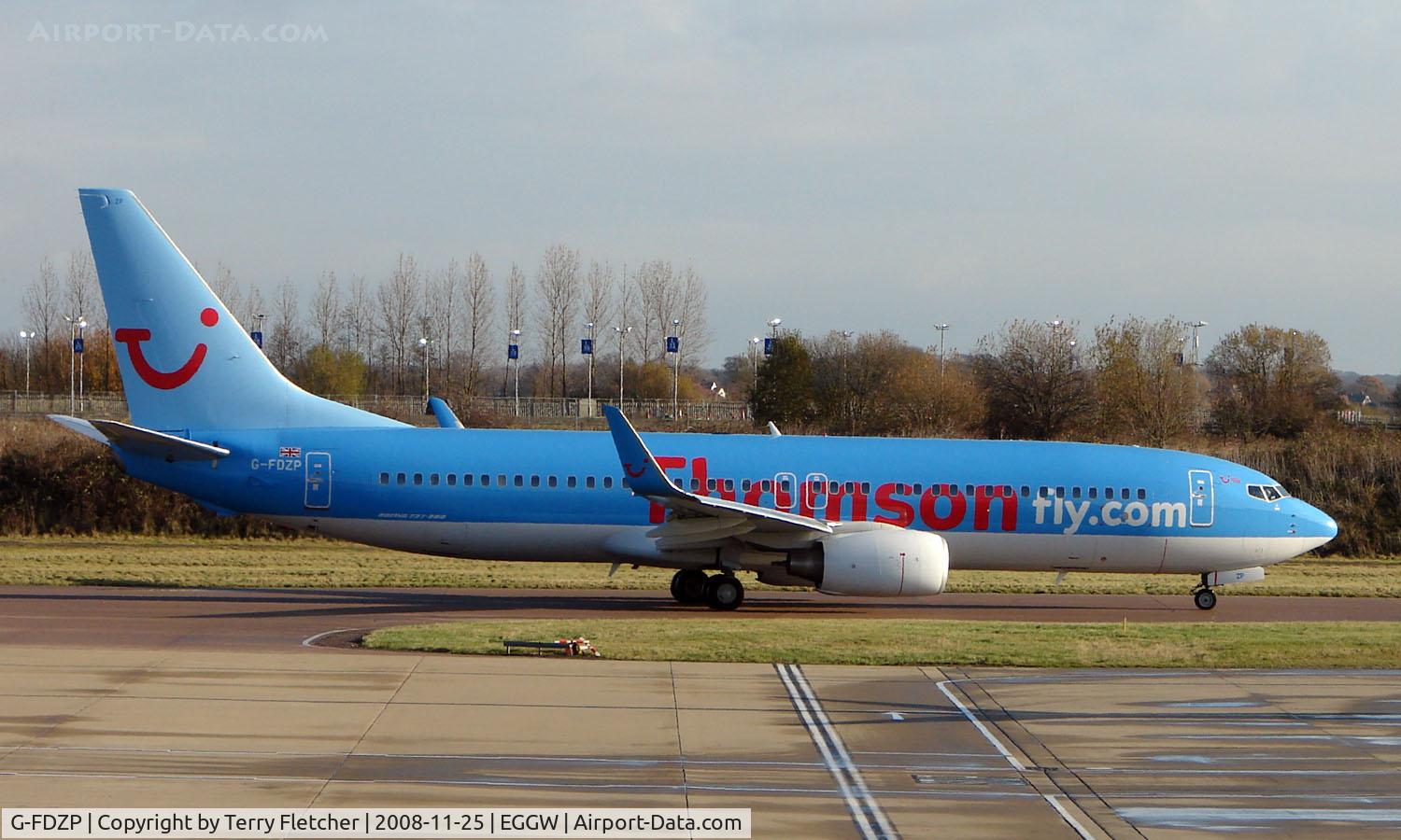 G-FDZP, 2007 Boeing 737-8K5 C/N 34692, Thomson B737 (ex-D-ATUB) at Luton