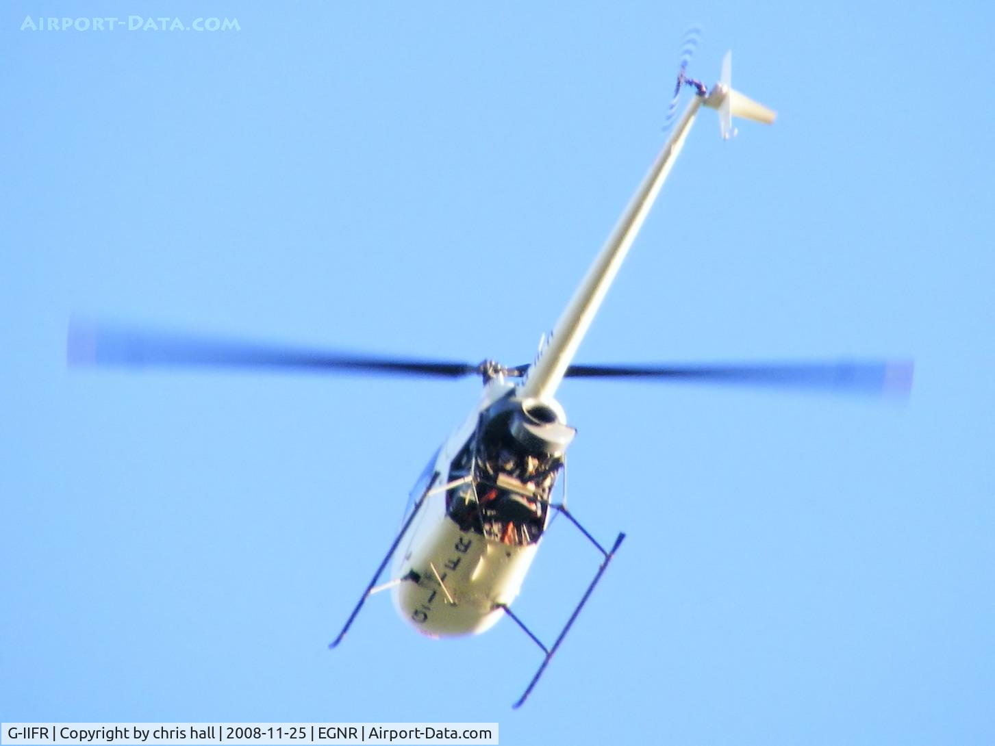 G-IIFR, 1998 Robinson R22 Beta C/N 2841, arriving at Hawarden