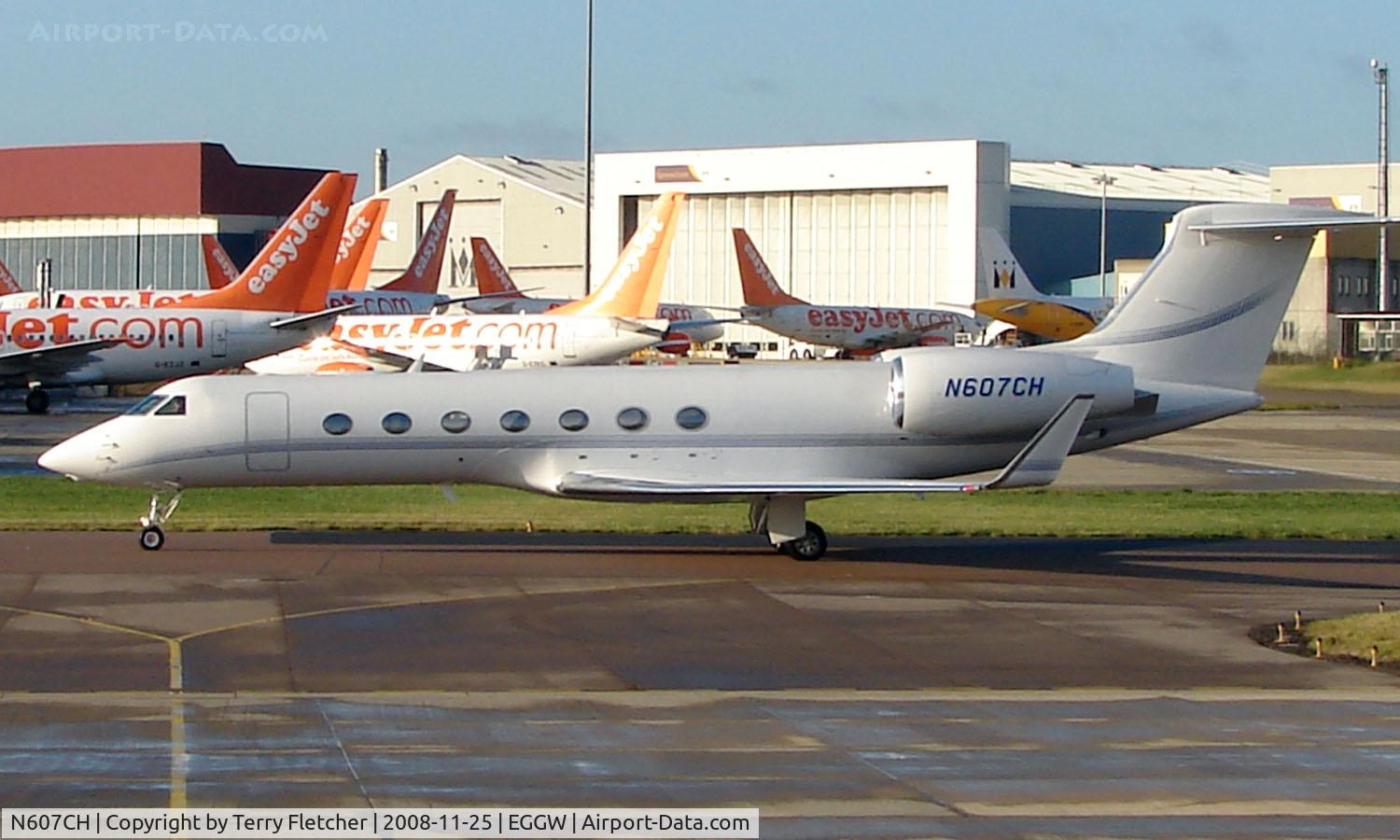 N607CH, 2007 Gulfstream Aerospace GV-SP (G550) C/N 5159, 2007 Gulfstream G550 at Luton