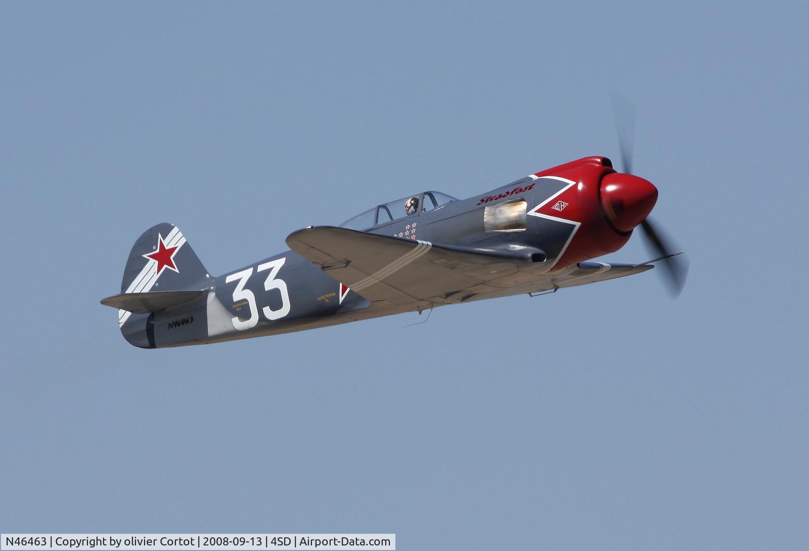 N46463, 2005 Yakovlev (Avione) Yak-3U/R-2000 C/N 001-3/2005, seen at the Reno air races 2008