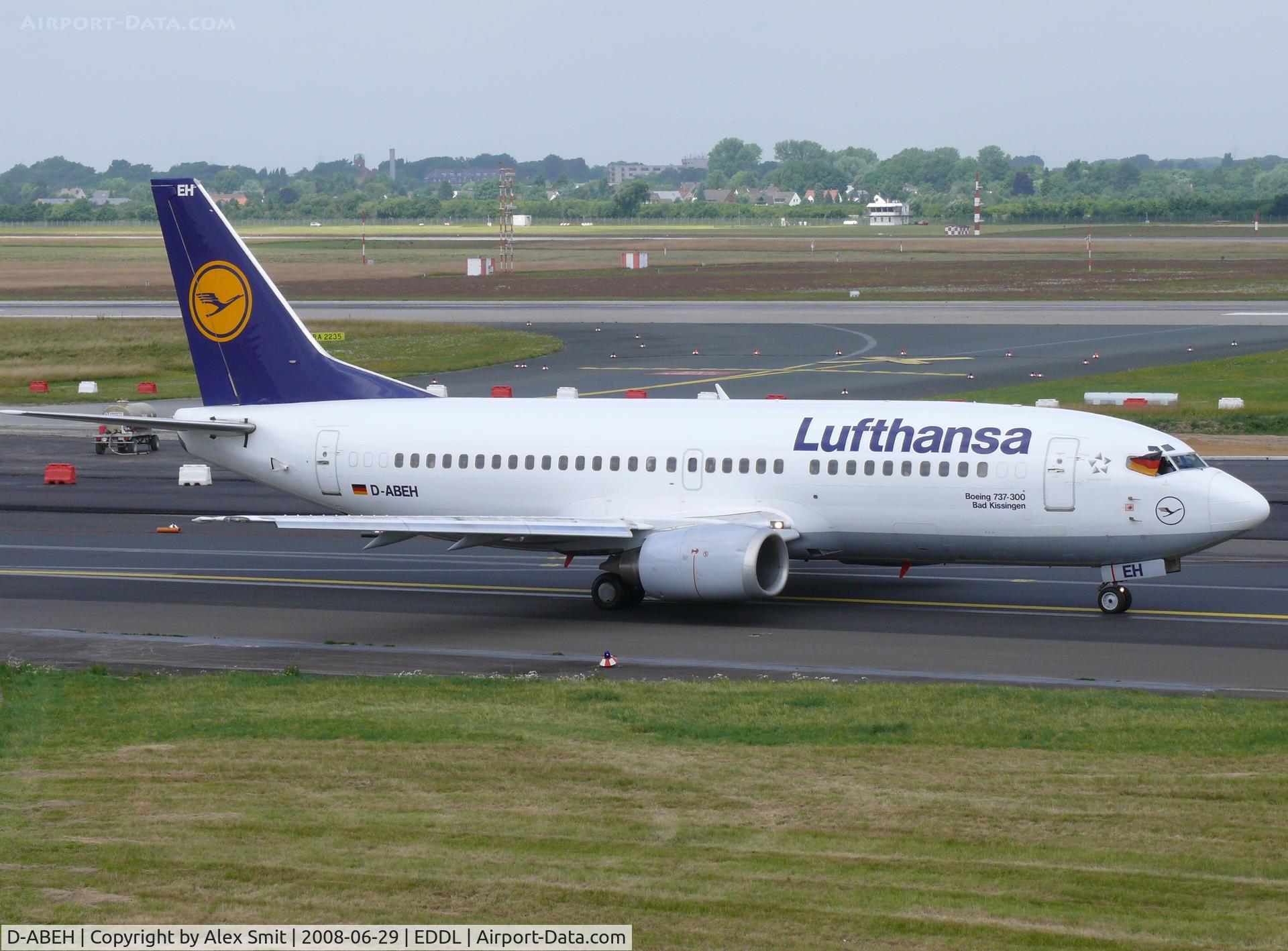D-ABEH, 1991 Boeing 737-330 C/N 25242, Boeing B737-330 D-ABEH Lufthansa flying the German colors to support their team 