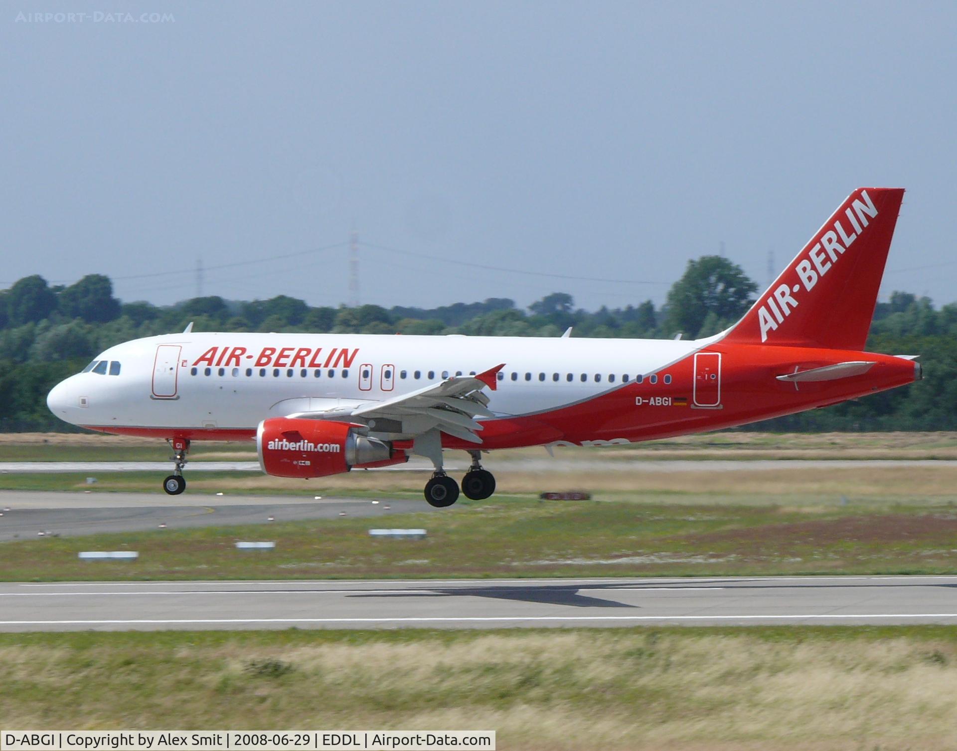 D-ABGI, 2007 Airbus A319-112 C/N 3346, Airbus Industries A319-111 D-ABGI Air Berlin
