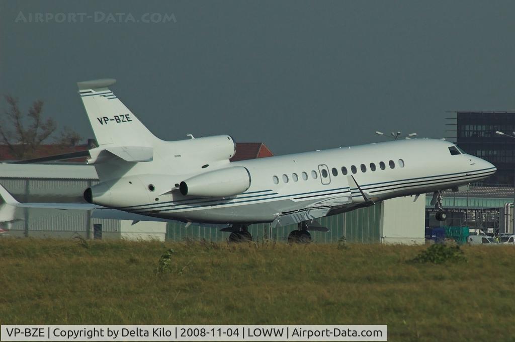 VP-BZE, 2007 Dassault Falcon 7X C/N 14, Stork Ltd / Flying Lion   Falcon 7X