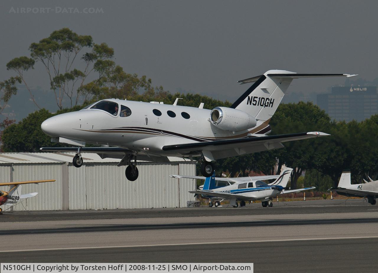 N510GH, 2007 Cessna 510 Citation Mustang Citation Mustang C/N 510-0036, N510GH arriving on RWY 21