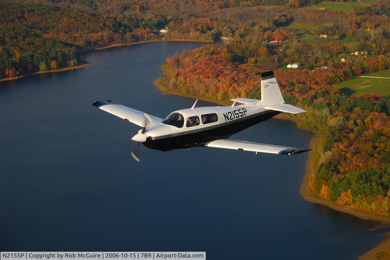 N2155P, 1998 Mooney M20J 201 C/N 24-3430, Over Connecticut in the Fall