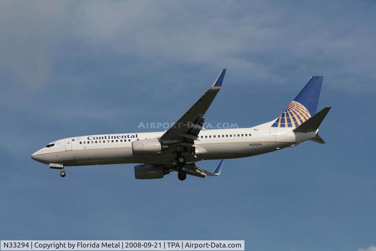 N33294, 2005 Boeing 737-824 C/N 34000, Continental 737-800