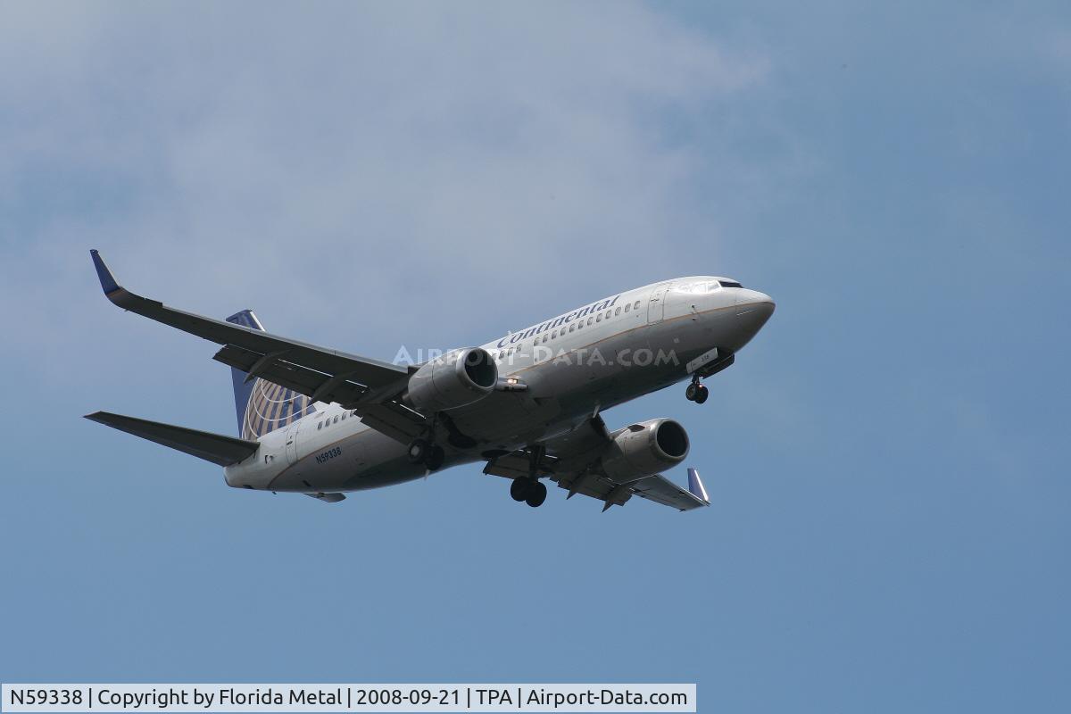N59338, 1987 Boeing 737-3TO C/N 23576, Continental 737-300