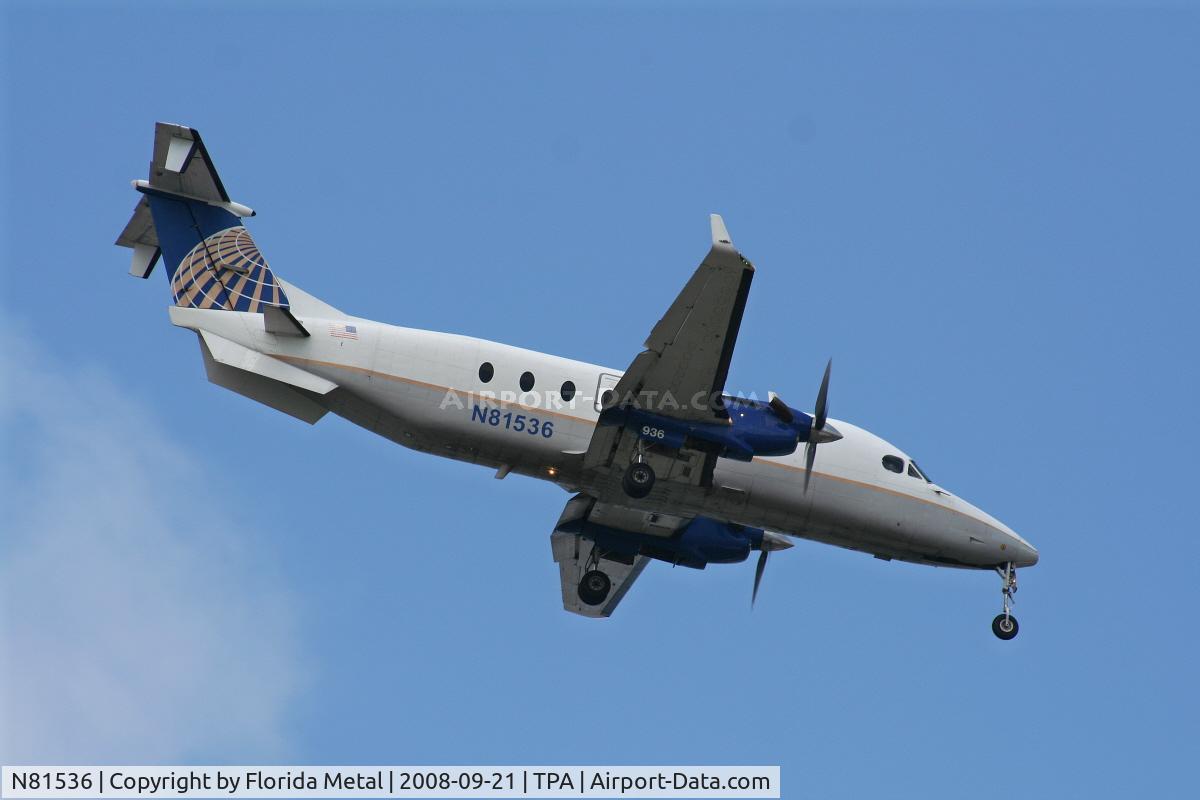 N81536, 1995 Beech 1900D C/N UE-152, Continental Connection Beech 1900D