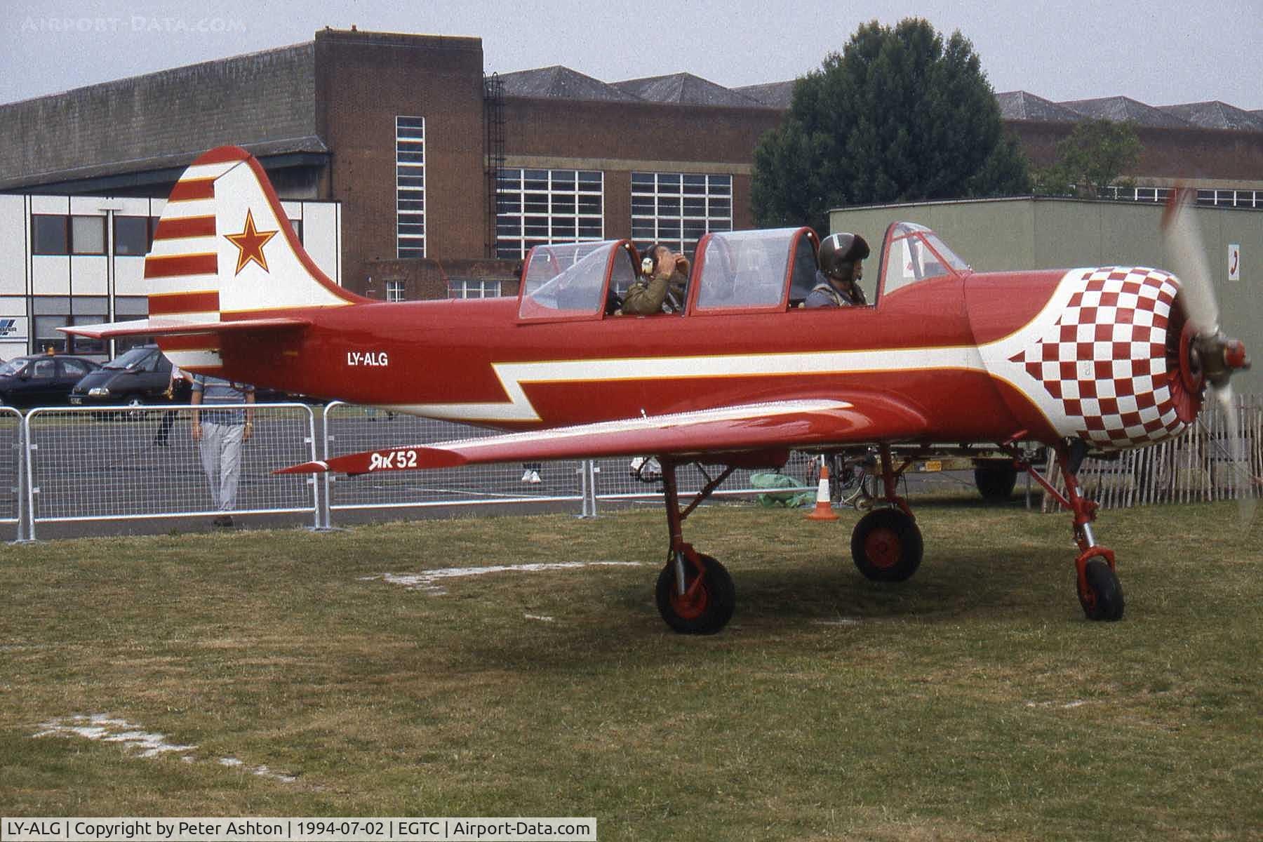 LY-ALG, 1988 Bacau Yak-52 C/N 888802, PFA Rally 1994