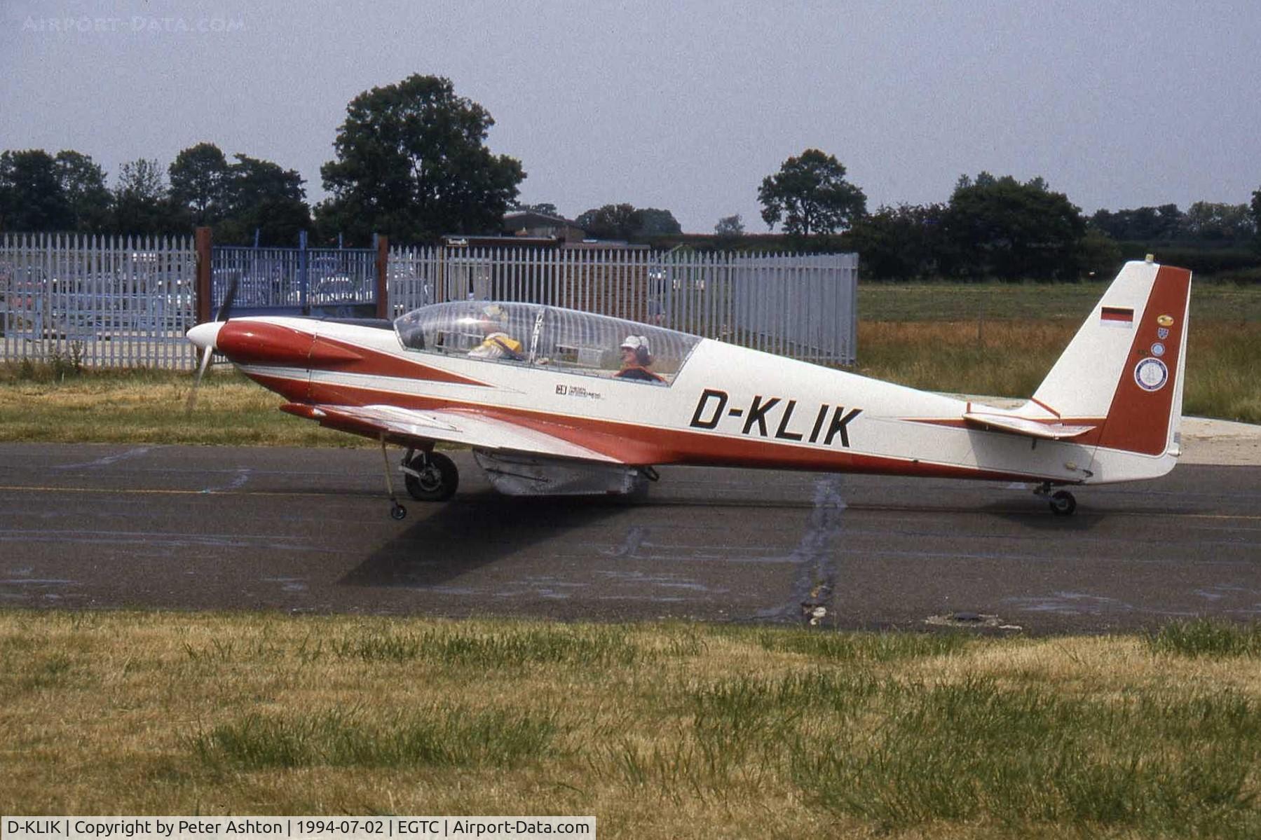 D-KLIK, Sportavia-Putzer RF-5 C/N 5125, Fournier RF.5. PFA Rally 1994