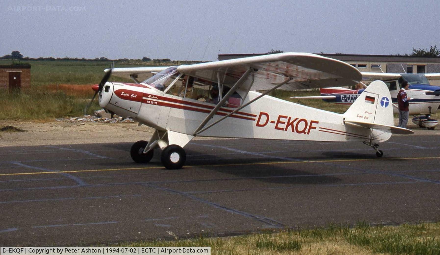D-EKQF, 1951 Piper L-18C Super Cub C/N 18-1621, Piper PA-18-95 Super Cub. PFA Rally 1994
