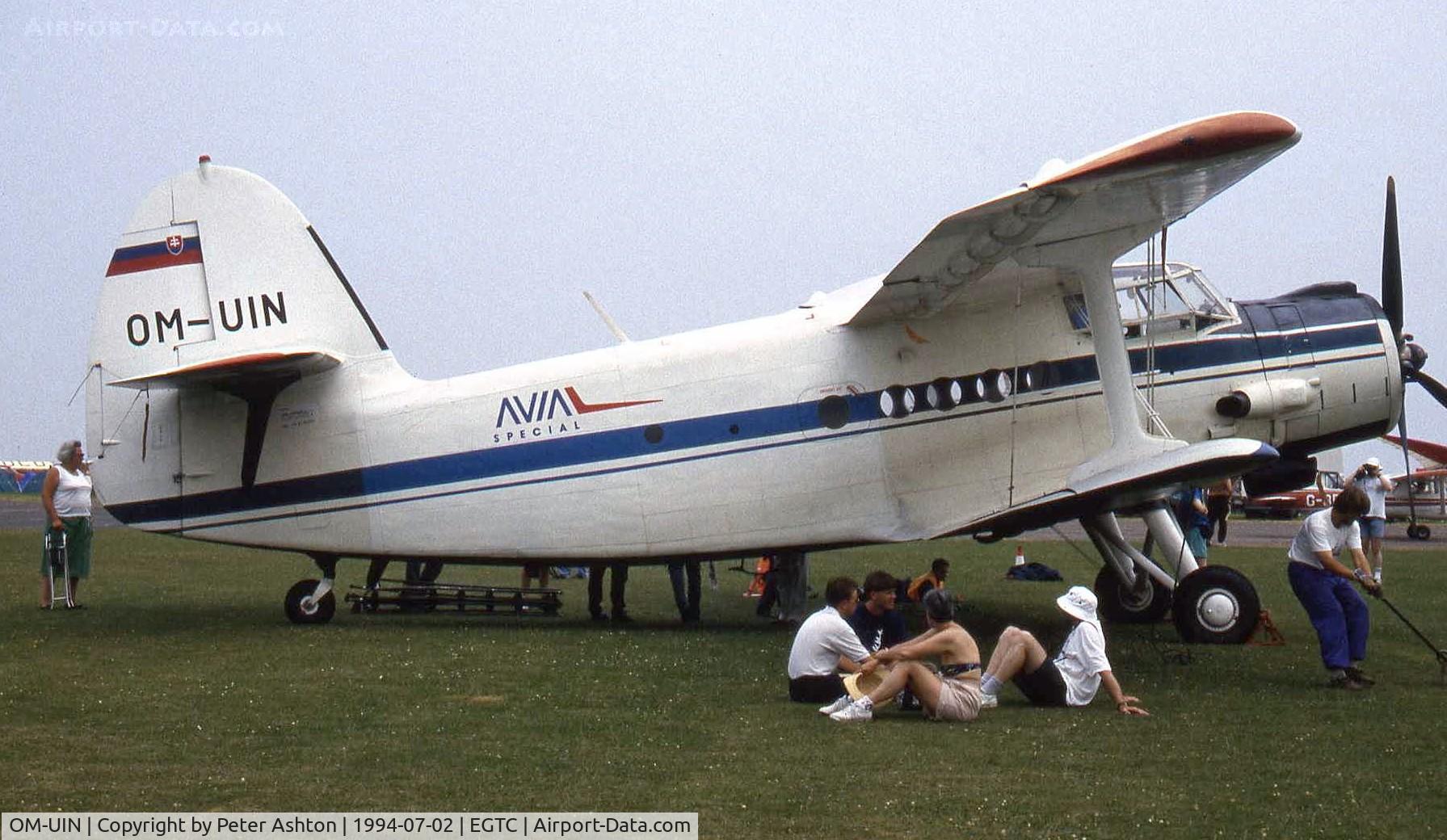 OM-UIN, 1985 Antonov An-2TP C/N 1G233-43, Antonov AN-2. PFA Rally 1994