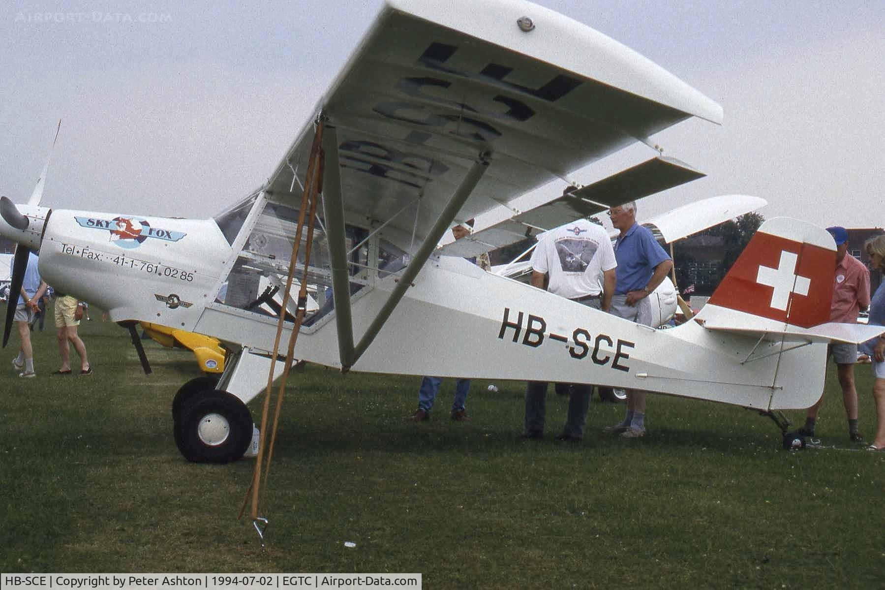 HB-SCE, Skyfox CA-25 Impala C/N CA25002, Calair LA-25 Skyfox Impala. PFA Rally 1994