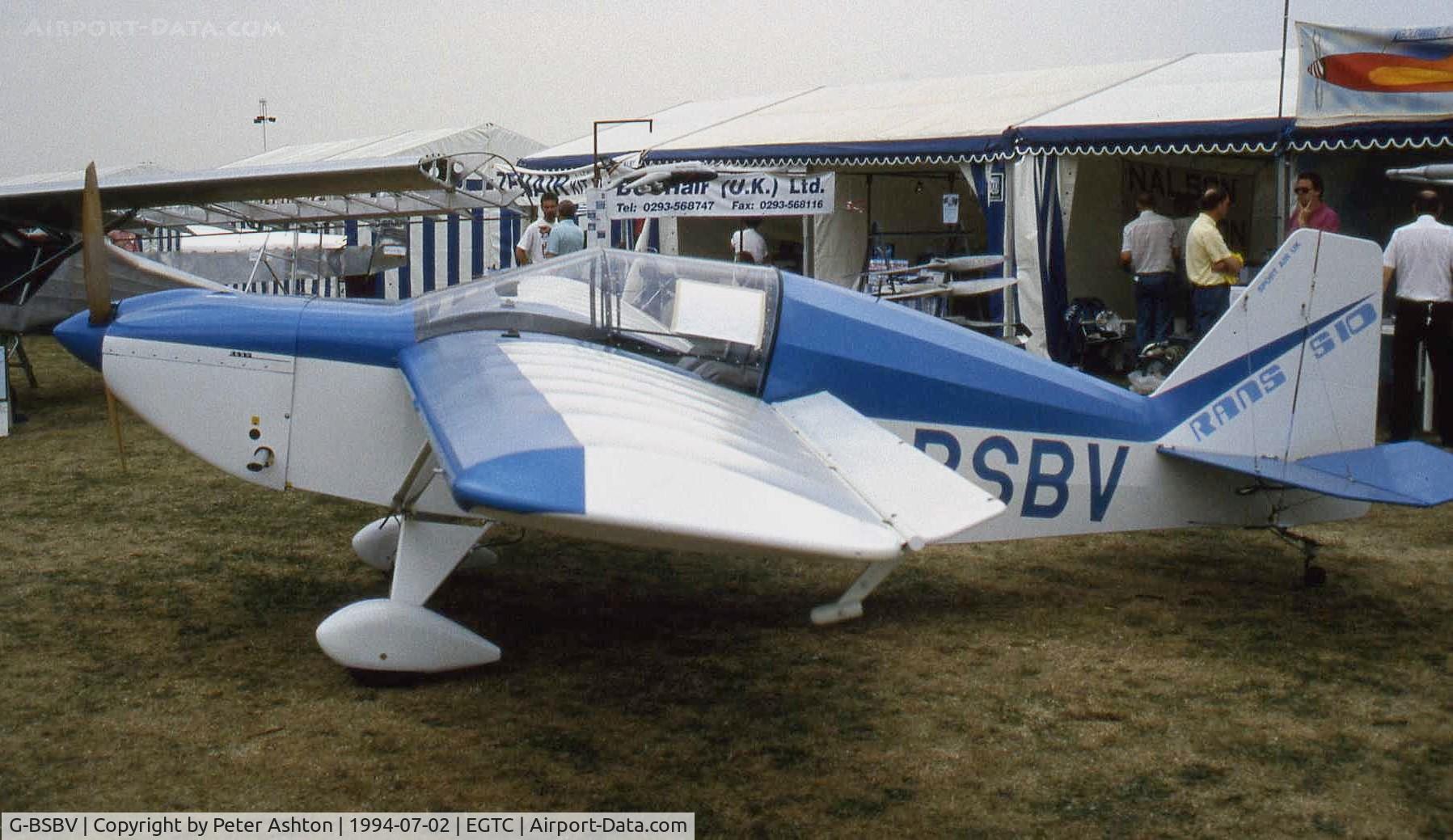 G-BSBV, 1990 Rans S-10 Sakota C/N PFA 194-11769, PFA Rally 1994