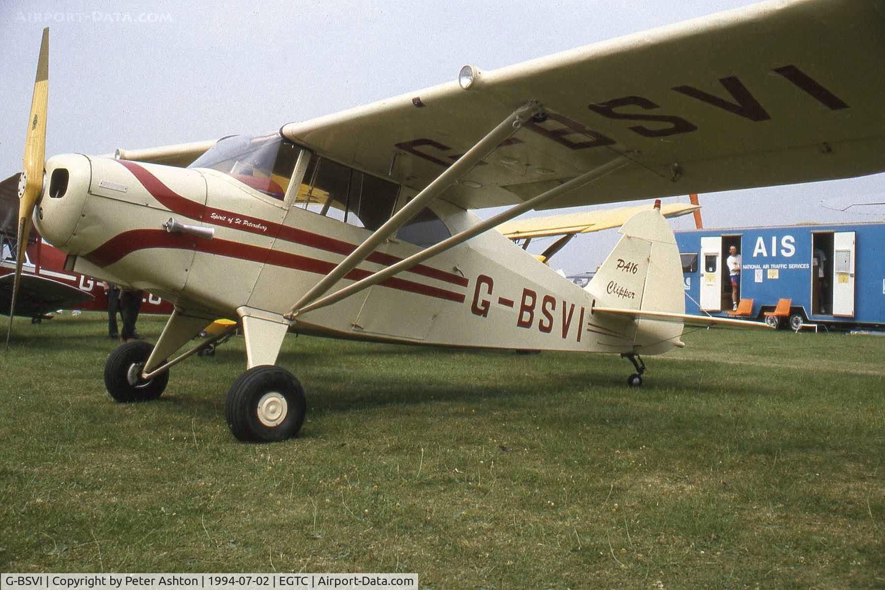 G-BSVI, 1949 Piper PA-16 Clipper C/N 16-186, PFA Rally 1994