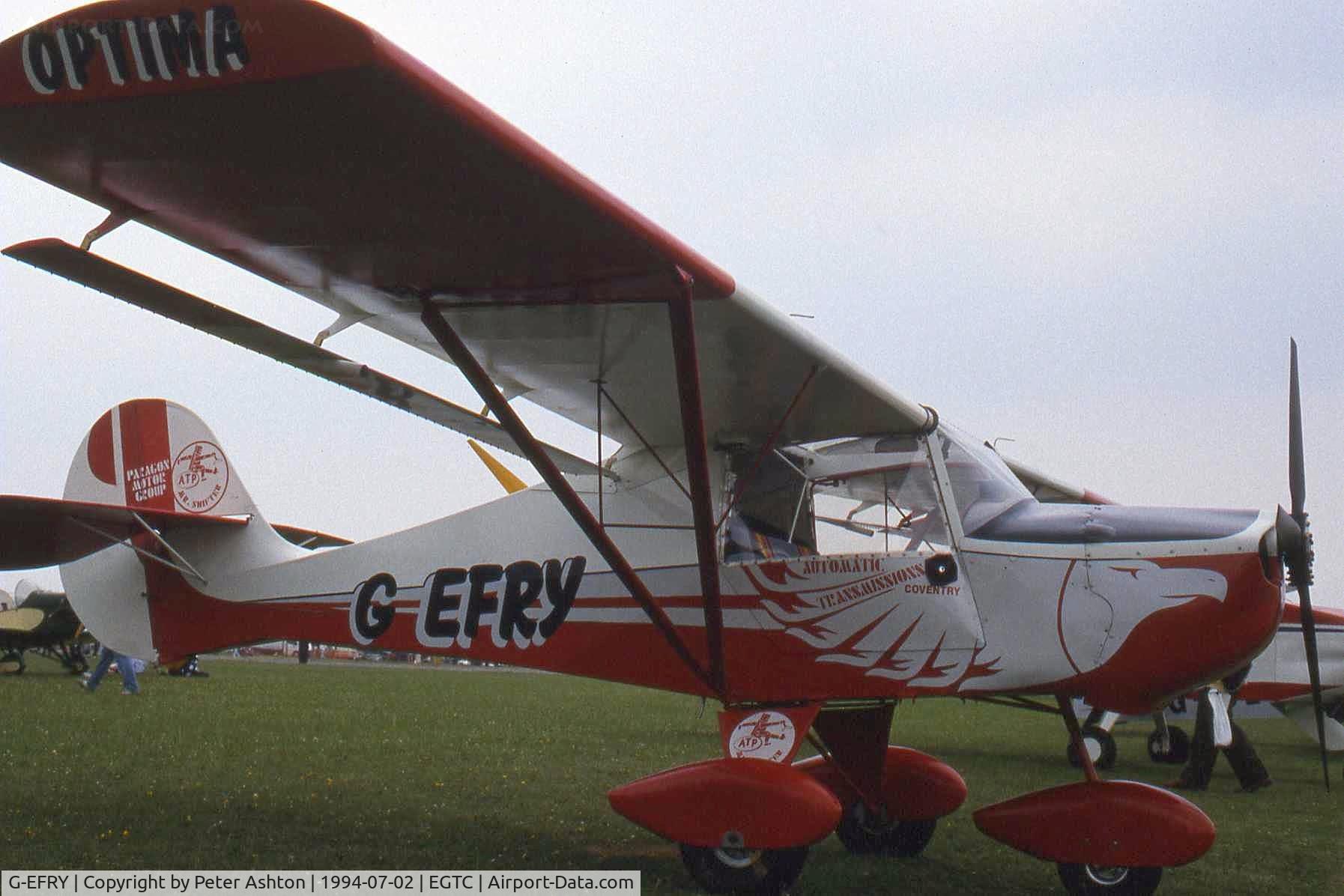 G-EFRY, 1993 Light Aero Avid Aerobat C/N PFA 189-12096, PFA Rally 1994
