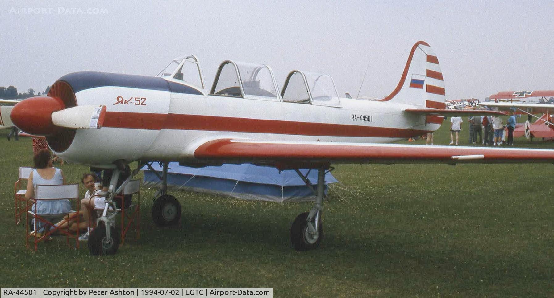 RA-44501, 1985 Bacau Yak-52 C/N 855503, Yak 52. PFA Rally 1994
