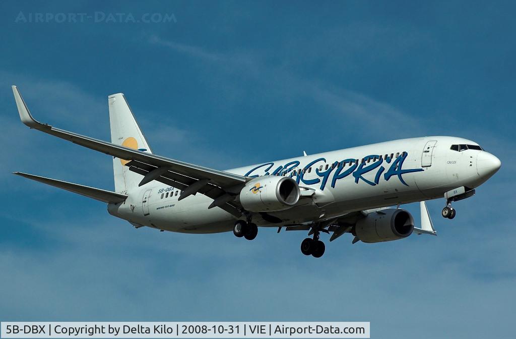 5B-DBX, 2003 Boeing 737-8Q8 C/N 33699, Eurocypria Airways