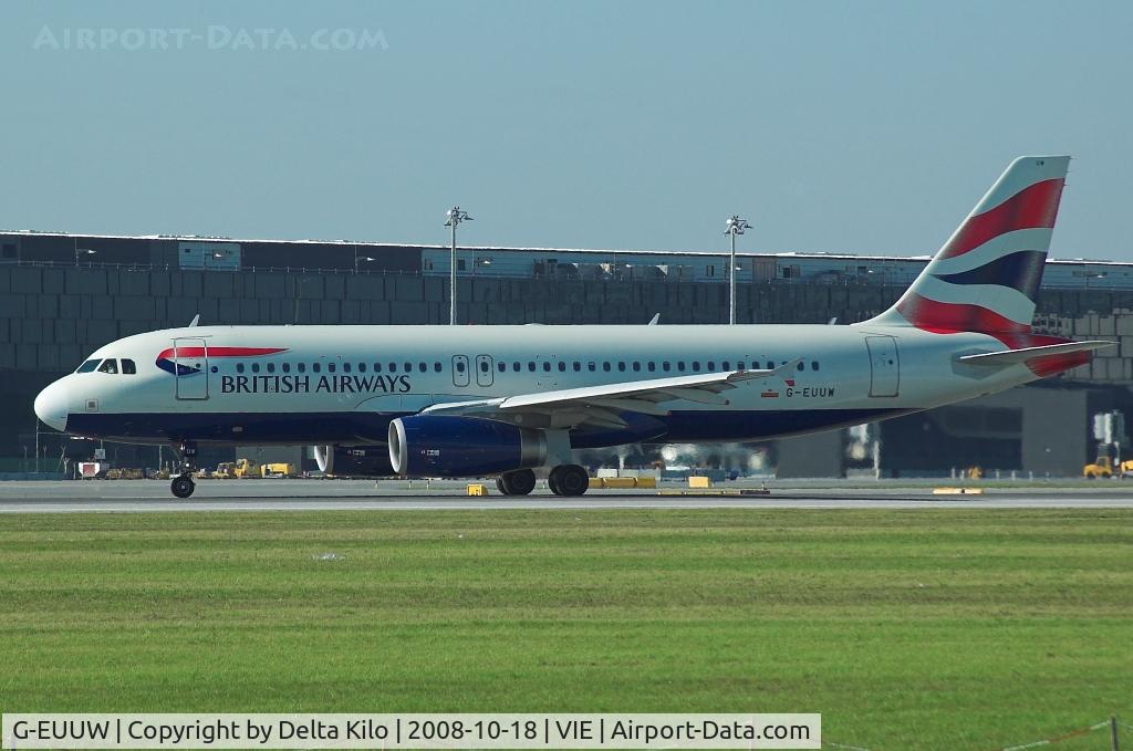 G-EUUW, 2008 Airbus A320-232 C/N 3499, British Airways new A320
