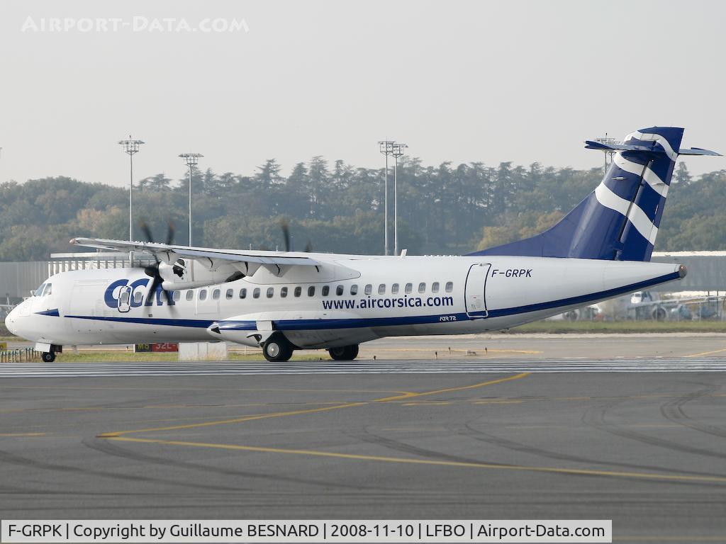 F-GRPK, 2006 ATR 72-212A C/N 727, Taking-off 14L