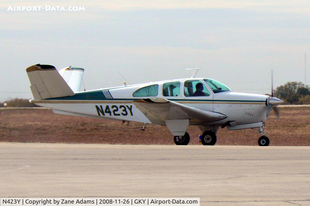 N423Y, 1961 Beech P35 Bonanza C/N D-6845, At Arlington Municipal - Beechcraft V-Tail Bonanza
