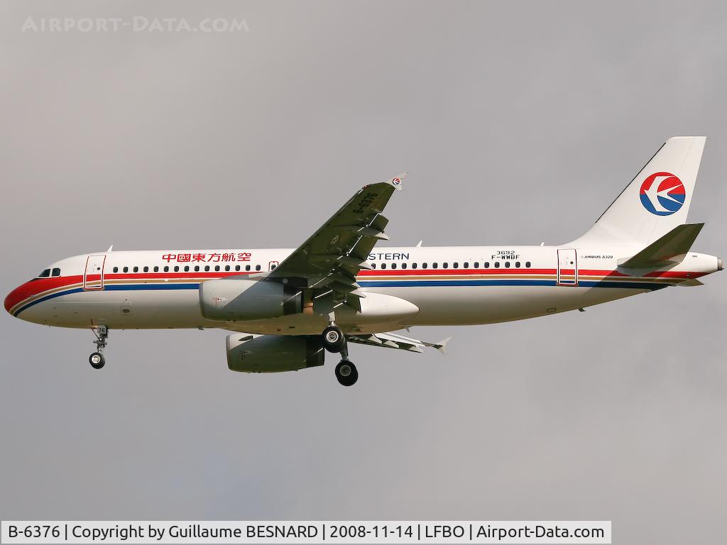 B-6376, 2008 Airbus A320-232 C/N 3692, F-WWBF