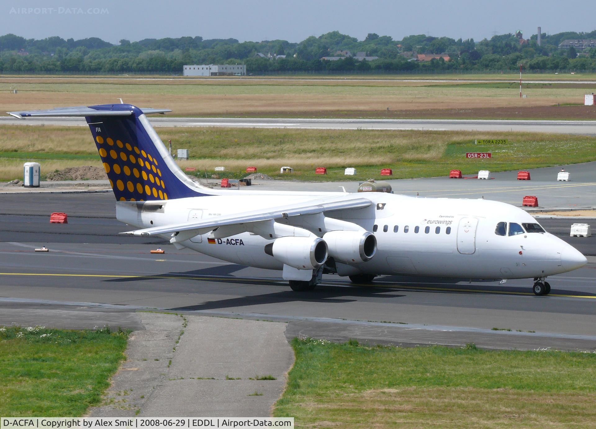 D-ACFA, 1991 British Aerospace BAe.146-200 C/N E2200, British Aerospace Bae146-200 D-ACFA Lufthansa Regional by Eurowings