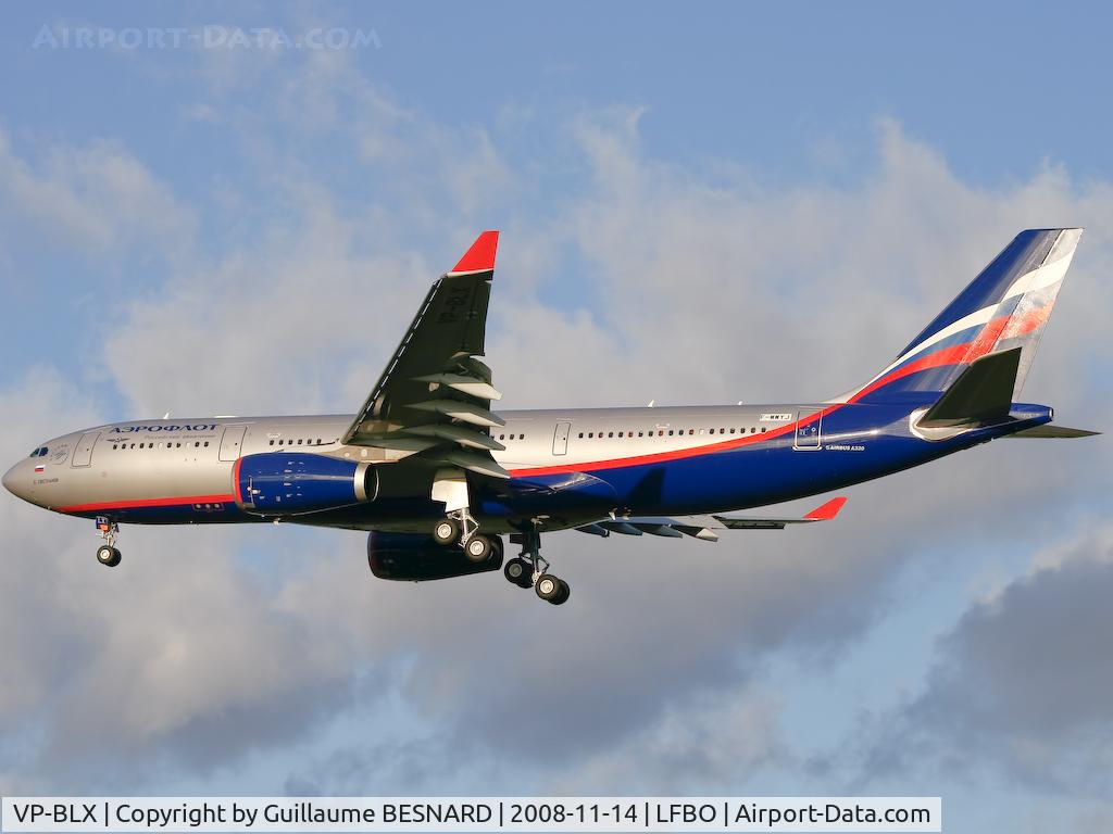 VP-BLX, 2008 Airbus A330-243 C/N 963, F-WWYJ, delivered to Aeroflot since.
