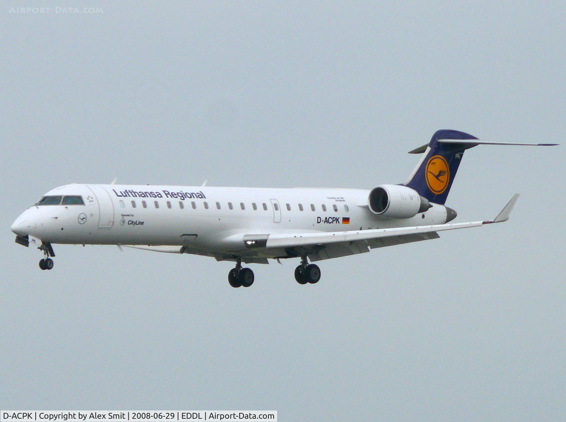 D-ACPK, 2002 Canadair CRJ-701ER (CL-600-2C10) Regional Jet C/N 10063, Canadair RJ700 D-ACPK Lufthansa Regional