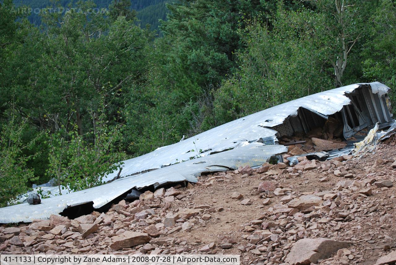 41-1133, 1941 Consolidated B-24D Liberator C/N 73, The remains of a B-24D that crashed on April 22, 1942 on Trail Peak in what is now the Philmont Scout Ranch, New Mexico.