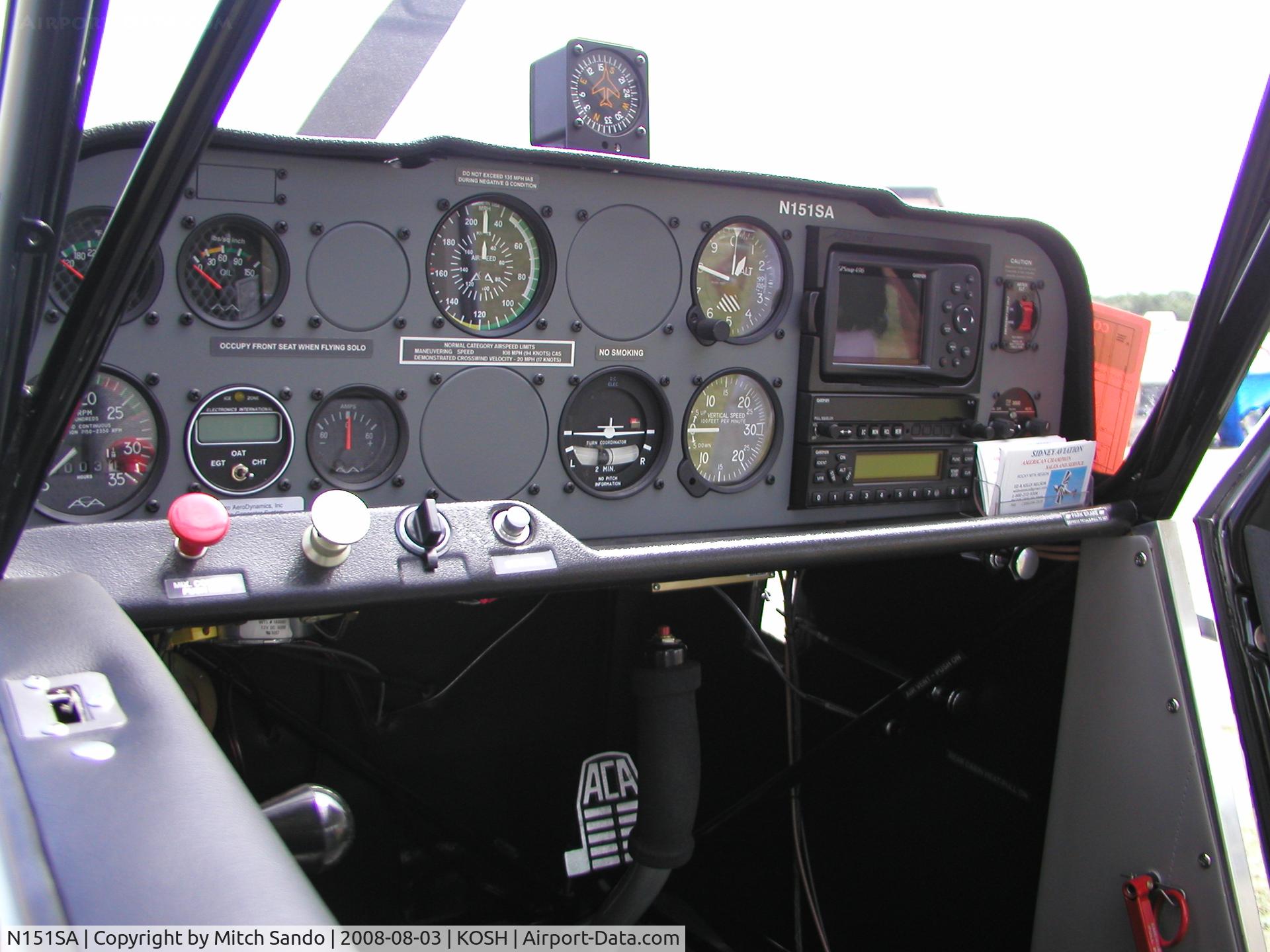 N151SA, 2008 American Champion 7GCBC C/N 1448-2008, EAA AirVenture 2008.