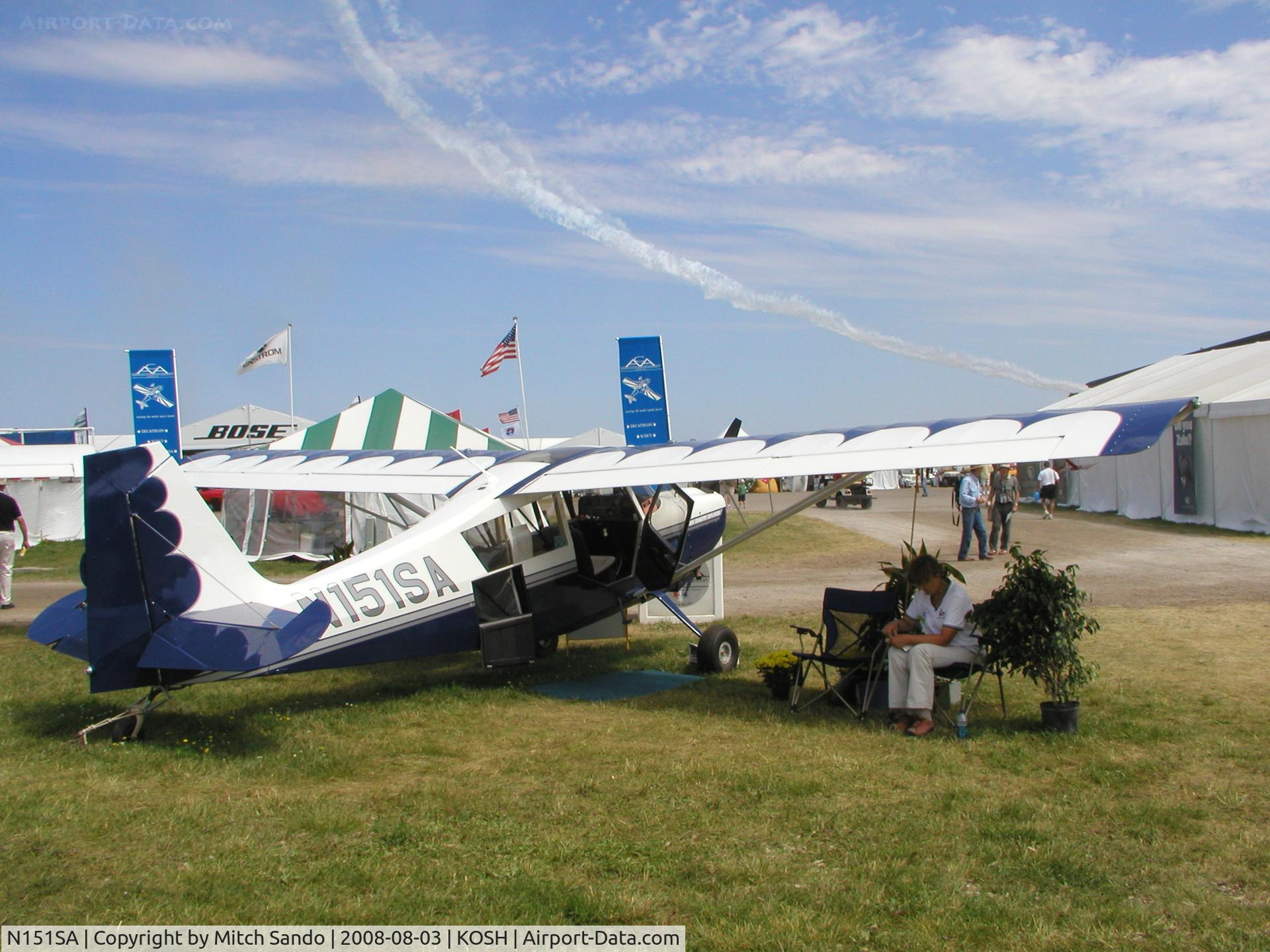 N151SA, 2008 American Champion 7GCBC C/N 1448-2008, EAA AirVenture 2008.